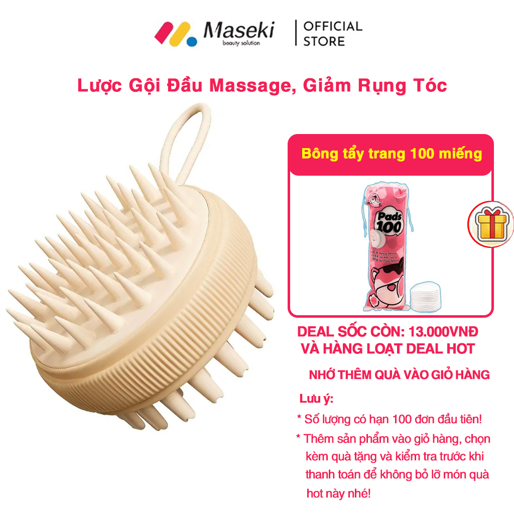 Lược gội đầu Silicon TOUCHBeauty - Lược massage đầu, giảm gàu ngăn rụng tóc