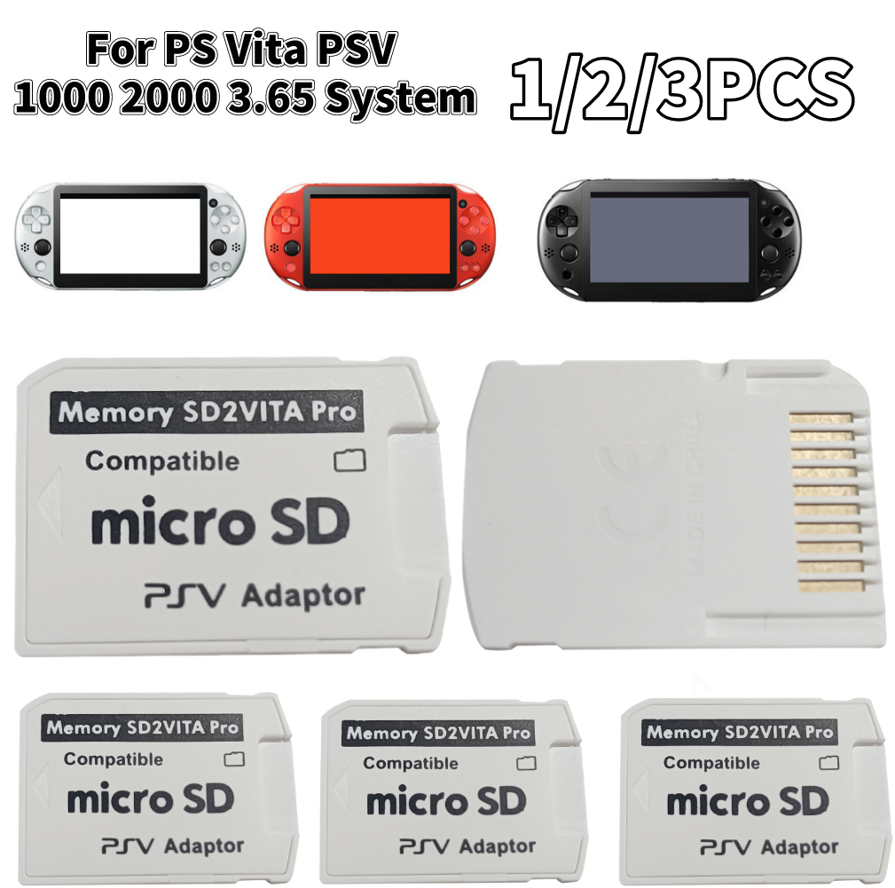 123pcs SD2Vita Bộ chuyển đổi thẻ nhớ cho PS Vita PSV 1000 2000 3.65 hệ thống cho PS Vita Bộ nhớ TF t