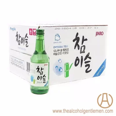 Jinro Chamisul Fresh Soju (20 Bottle x 360ml)