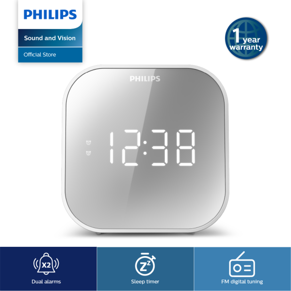 Philips Clock Radio FM, Digital tuning, USB phone charger TAR4406 Singapore