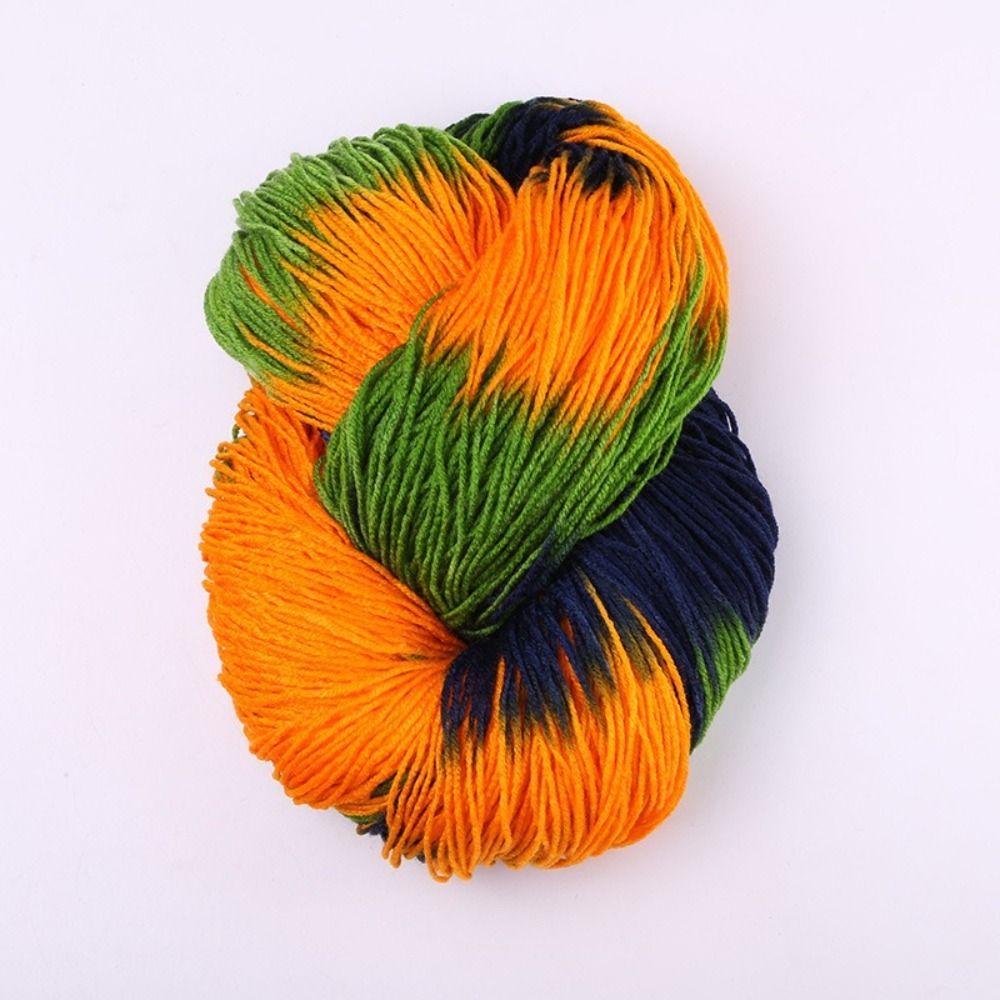 【COD&Fast Delivery】Segment Dyed Wool Yarn Mixed Color Acrylic Knitting Yarn Warm Knitting Crochet Thread Sweater