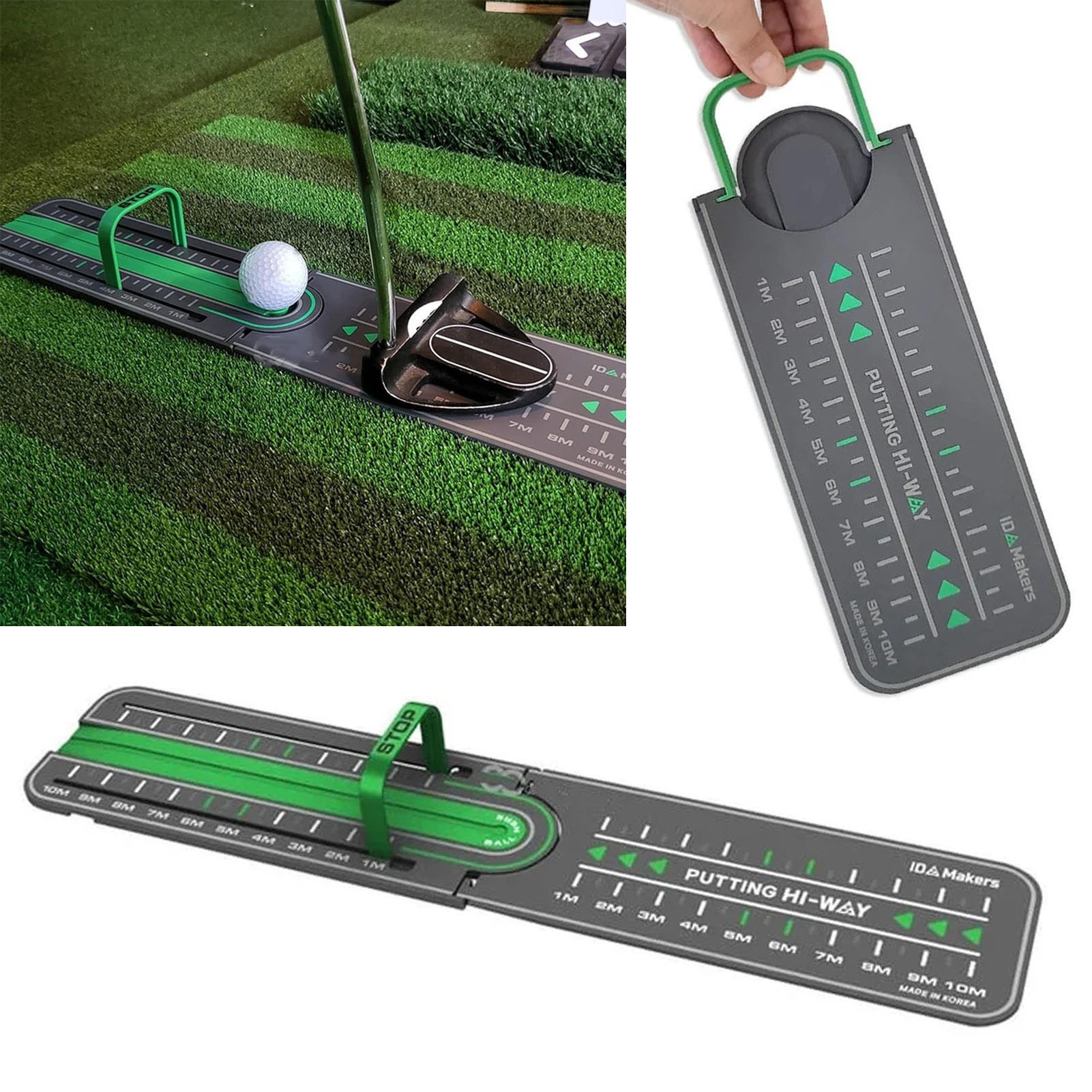 guyouzi Adjustable Golf Putting Mat Golf Swing Trainer Improve Your Golf