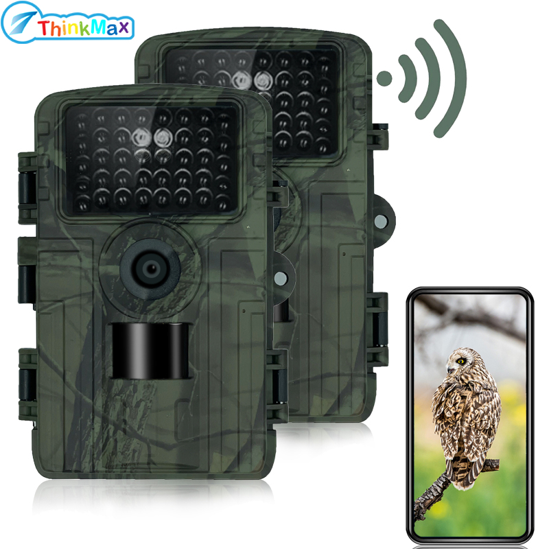 2pcs Wifi Infrared Camera With 2.0 Inch Lcd Screen 32mp 1080p Camera For Wildlife Scouting (without Memory Card) ราคา 5,079 บาท*ส่งฟรี