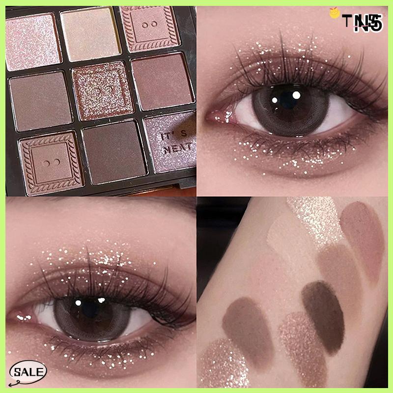 Follow Get New【TIS】 Dikalu xi măng Eye Shadow Palette trang điểm mắt long lanh đường viền sắc tố bảng màu ngọc trai ánh sáng lung linh thời trang Hàn Quốc bóng trang điểm - 5