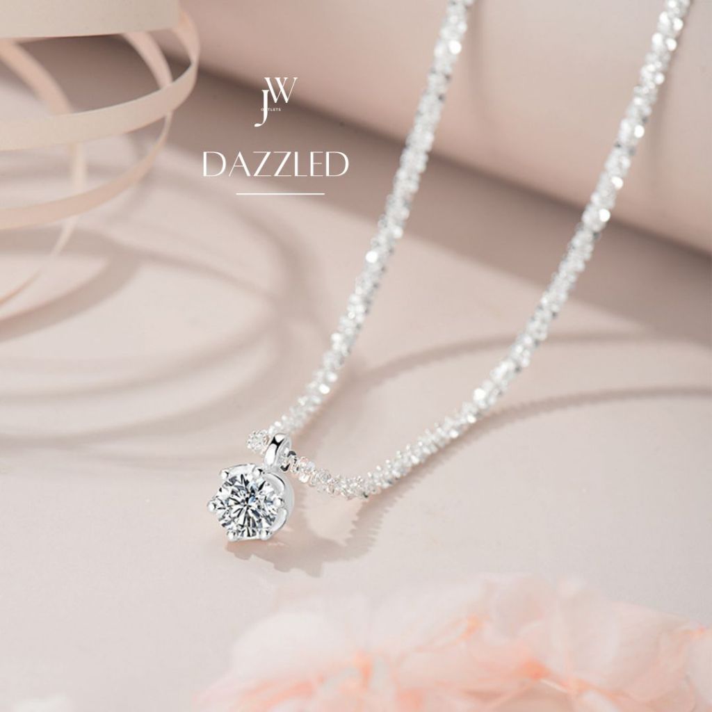 ***ของแถมมากมาย-ของแท้100%-ลด30%***OUTLETS ล้างสต็อกจากโรงงานตรง สร้อย Dazzled สร้อยคอเงิน สร้อยคอเพชร สร้อยคอผู้หญิง Valentine ของขวัญ ราคา 1,981 บาท*ส่งฟรี