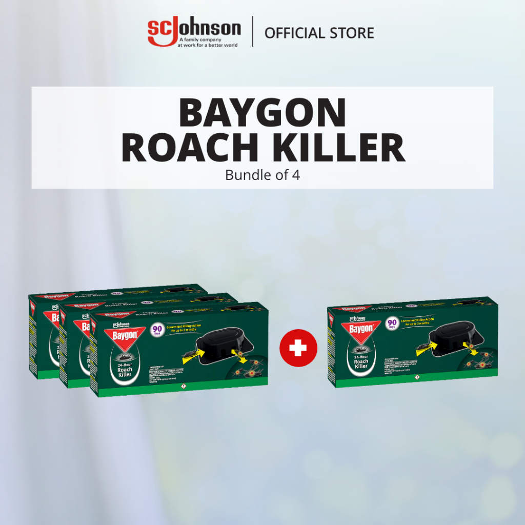 Baygon 24-Hour Cockroach Killer 3+1