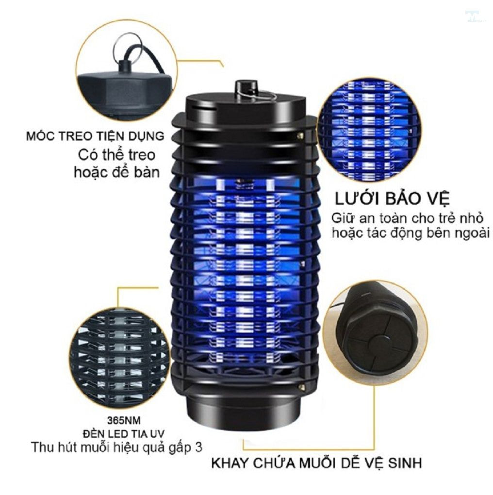 Máy bắt muỗi điện quang. Đèn bắt muỗi thông minh muỗi tự động cao cấp thông minh bằng điện quang ánh sáng xanh