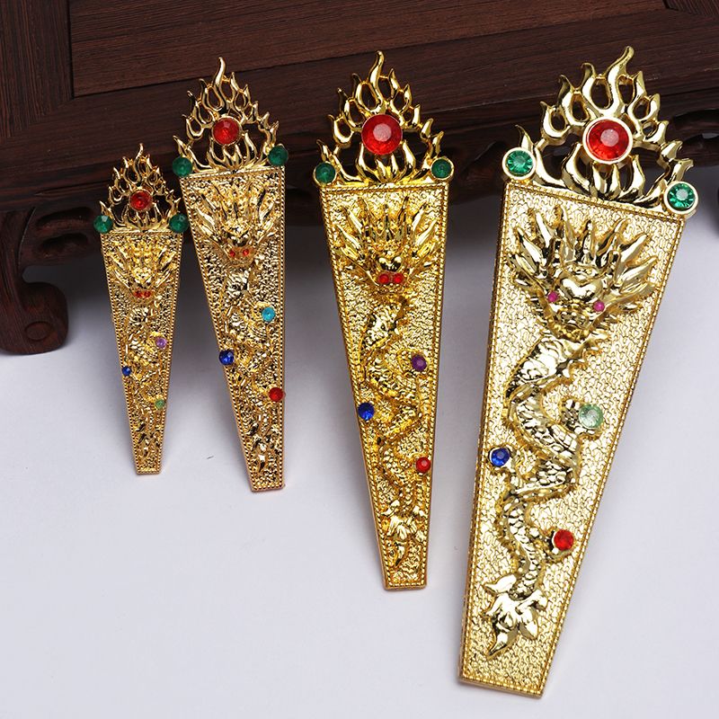 [Hoàn hảo] Ngọc Hoàng Đại Đế Phật tượng lệnh bài pháp khí kim sắc tấu bản Mẹ Tổ nương nương Cửu Long