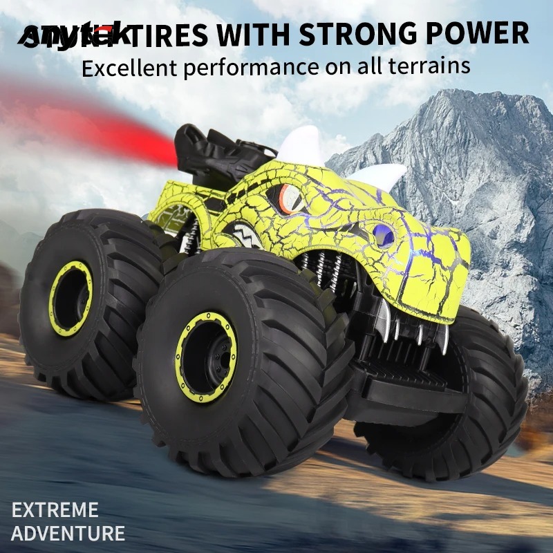 Remote Control Car For Kids Dinosaur Spray Toy 2.4G 6CH Off-road Vehicle With Lights Sound Car Toy Model Gifts For Boys Girls ราคา 619 บาท*ส่งฟรี
