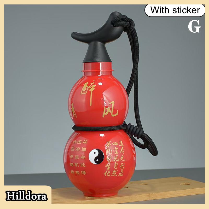 [Hilldora] 730ml bầu chai nước ngoài trời công suất lớn tập thể dục bầu chai Trung Quốc phong cách retro cốc nước bầu chai nước - 6