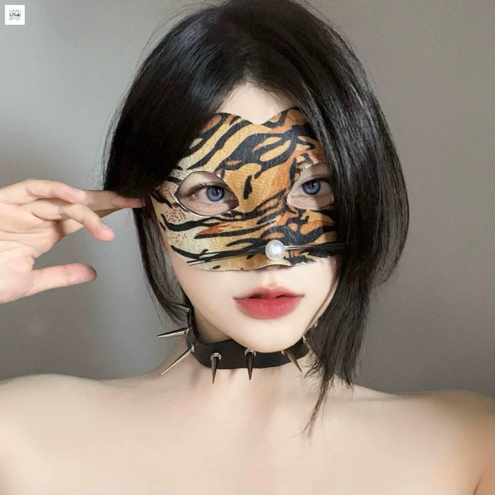 LITUILI Sáng Tạo Thời trang Mô Hình con hổ Cho Khiêu Vũ Mô Hình động vật Leopard Halloween Trang Trí  Nạ Cosplay Đạo Cụ Leopard  Nạ Masquerade