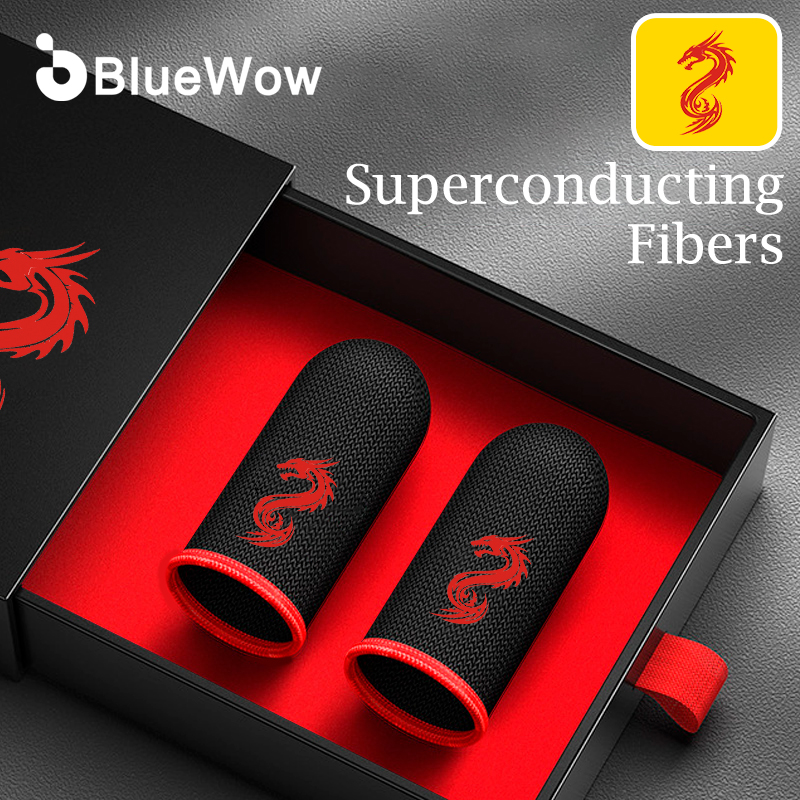 【🔥5-2🔥】BlueWow Dragon Superconducting Carbon Fiber Gloves PUBG Touch Screen Sports Game Gloves Highly Sensitive and Sweatproof Gaming Gloves ราคา 9 บาท*ส่งฟรี