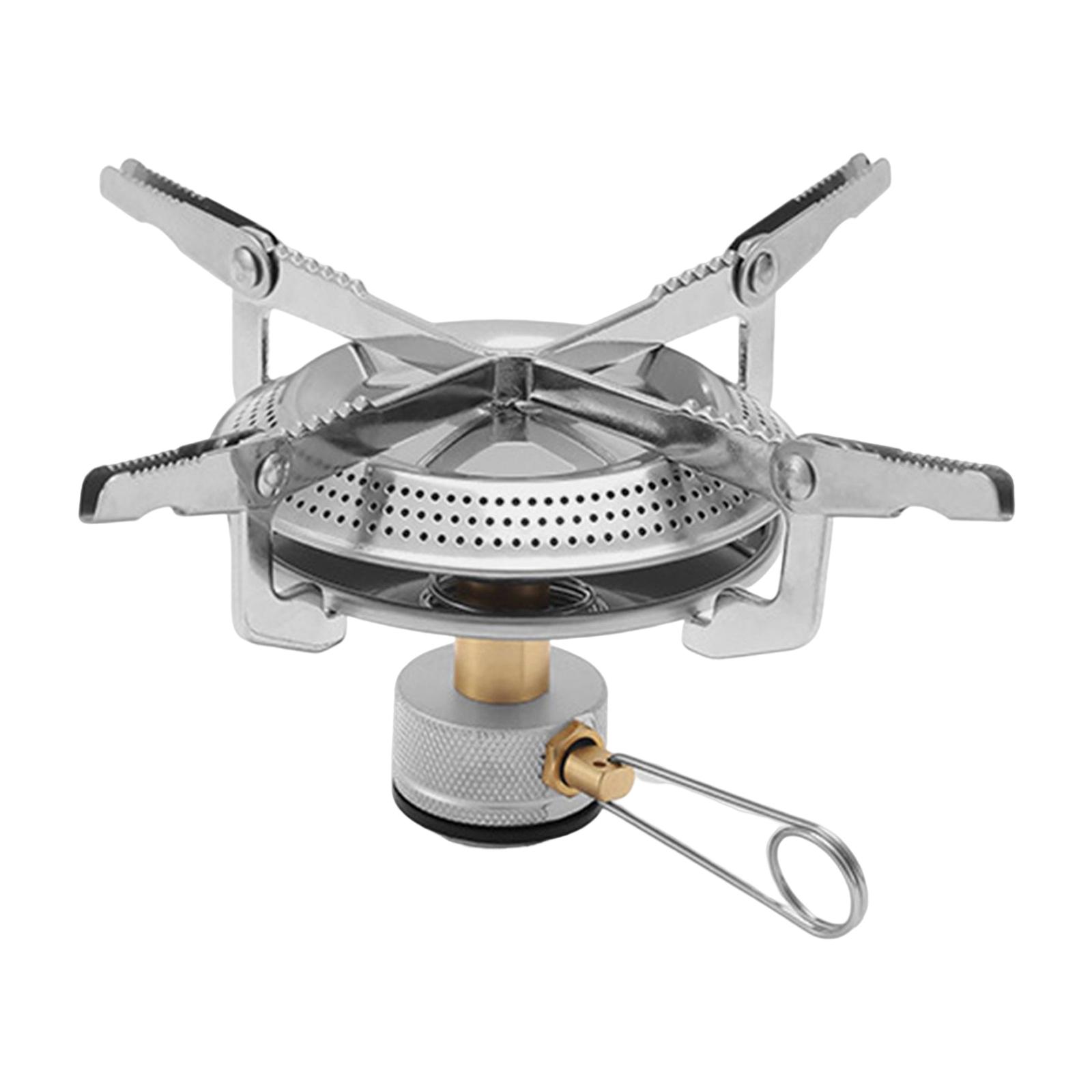 Portable Camping Gas Stove Outdoor Stove Burner Adjustable Valve for Cooking