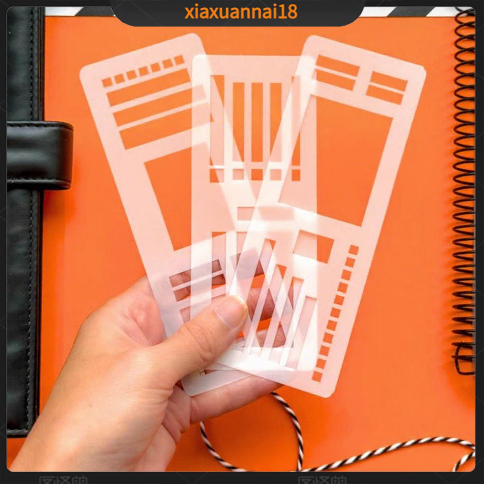 Xiaxuannai nhựa ghi lại Giấy nến ghi lại mẫu Kit thủ công linh hoạt ghi lại Bộ mẫu cho Diy scrapbooking và journaling hoàn hảo