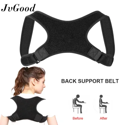JvGood Back Support Belt Great Posture Corrector Shoulder Lumbar Humpback Corrector Adjustable Shoulder Back Brace Strap Upper Back Pain Relief for Children Teenagers Adults