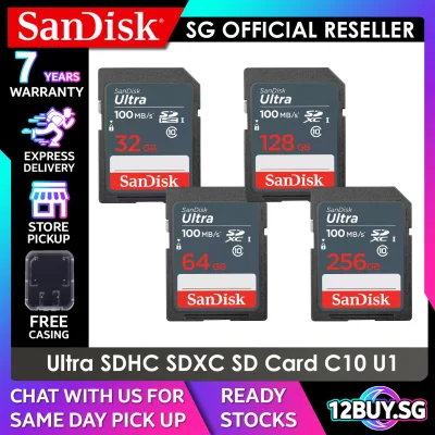 SanDisk Ultra SDHC C10 UHS-I card 100MB/s Read Speed 32GB 64GB 128GB 256GB DUNR 12BUY.SMEMORY 10 Years Warranty