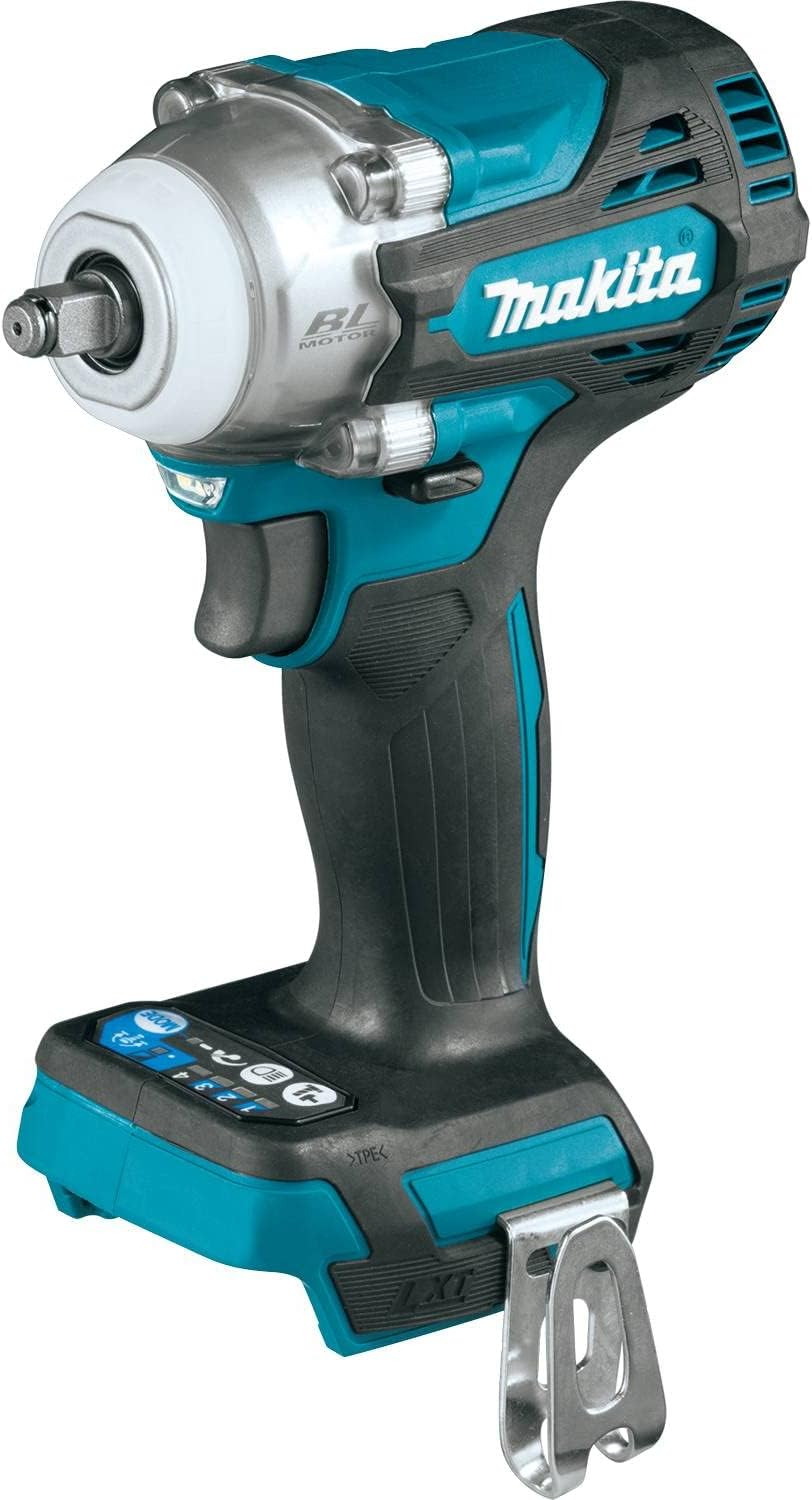 Makita XWT16Z 18V LXT(R) Lithium-Ion Brushless Cordless 4-Speed 8" Sq. Drive Impact Wrench w Friction Ring Anvil, Tool Only - 1