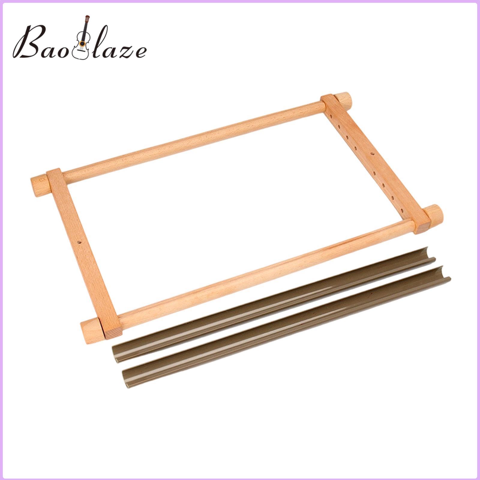 Baobllaze Khung thêu chữ thập thêu đứng Quilting trụ có vòng