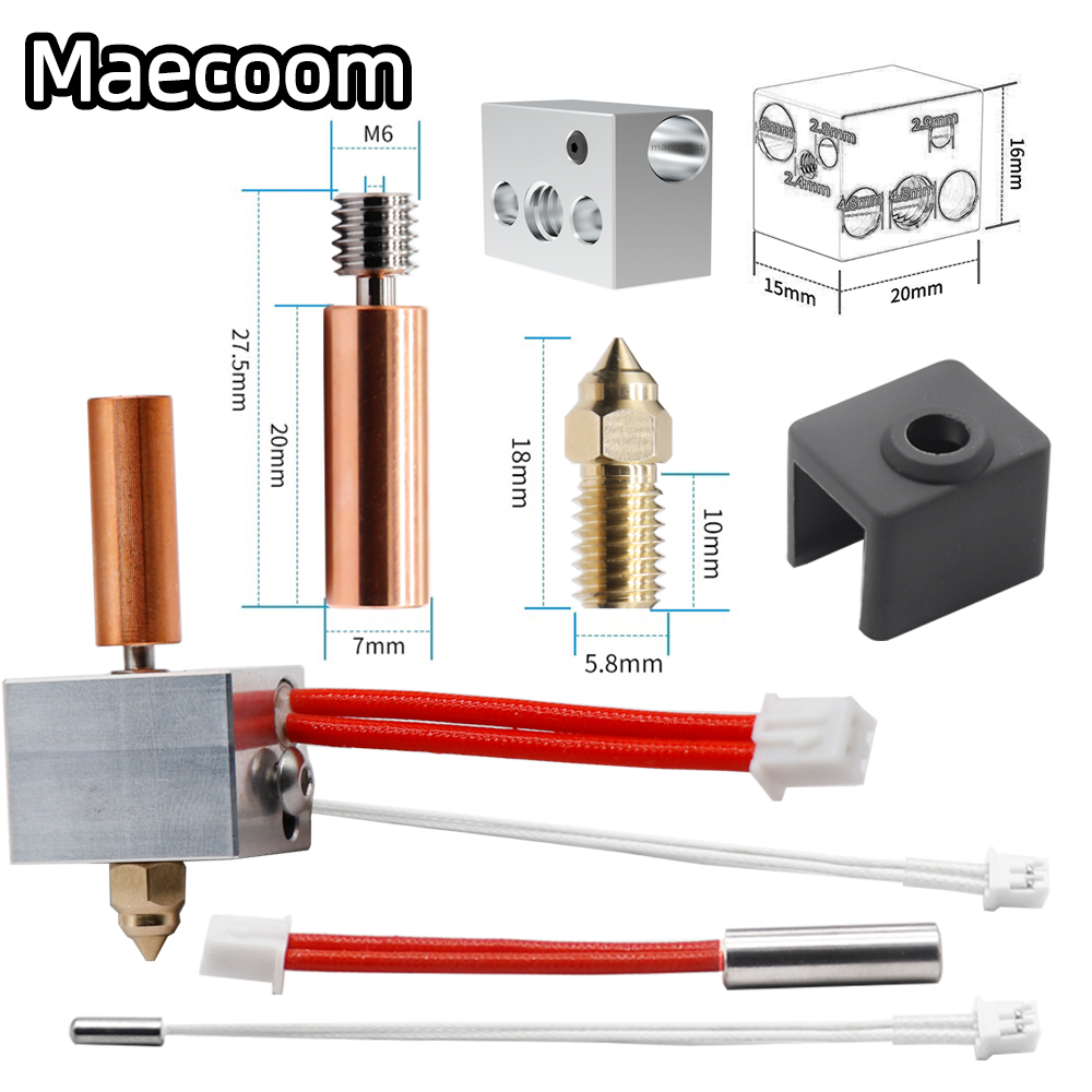 【New Arrivals】 For Elegoo Neptune 4 Hotend Kit Nozzle For Elegoo Neptune 4 Pro Heated Block Bimetal 