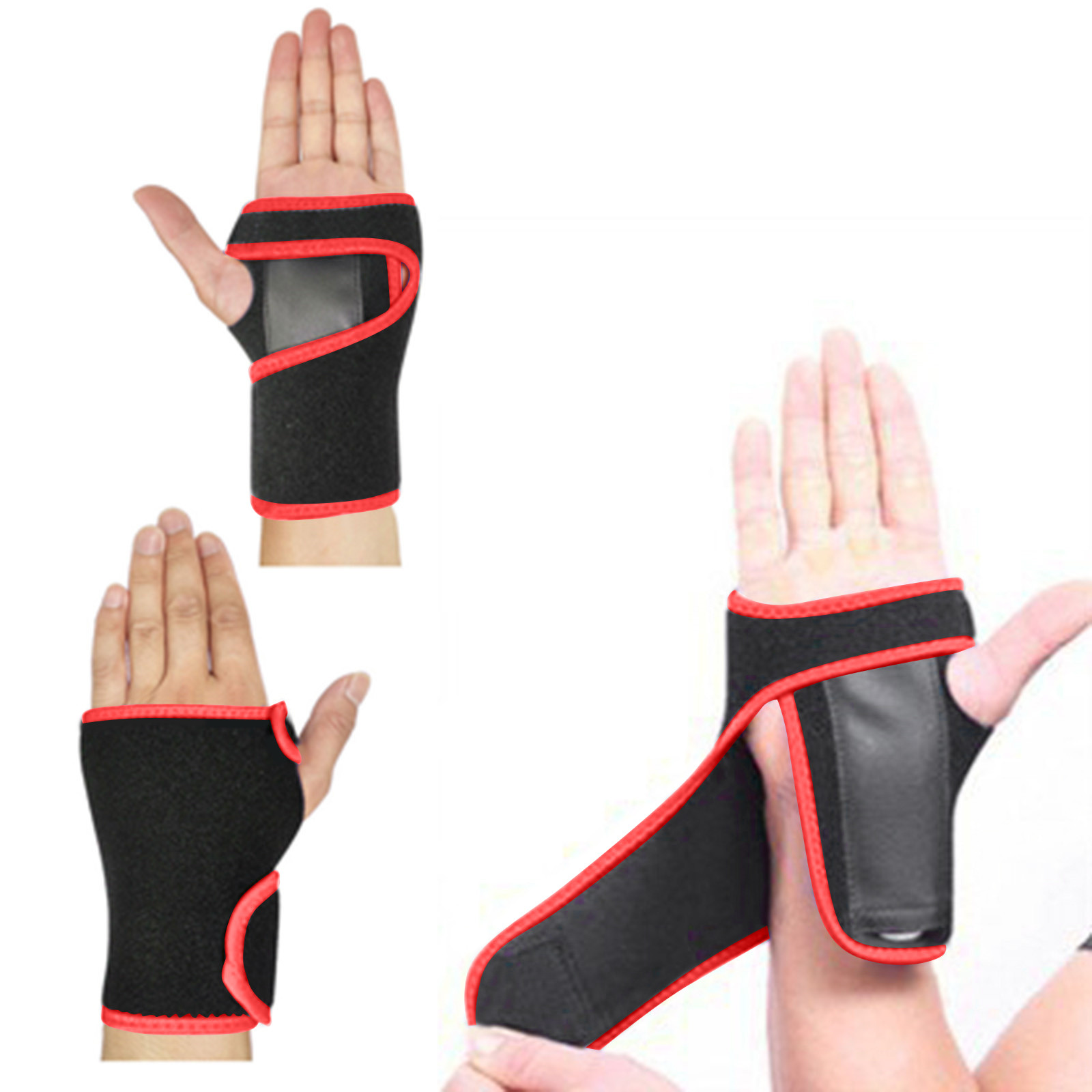 Băng đeo cổ tay cho ống cổ tay, băng trợ lực cổ tay có thể điều chỉnh cú đúp với nẹp, cánh tay nén hỗ trợ tay cho chấn thương, đau cổ tay, bong gân, thể thao