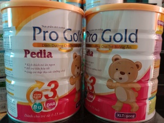 Sữa tăng cân cho trẻ biếng ăn, suy dinh dưỡng Pro Gold Pedia 900g thumbnail