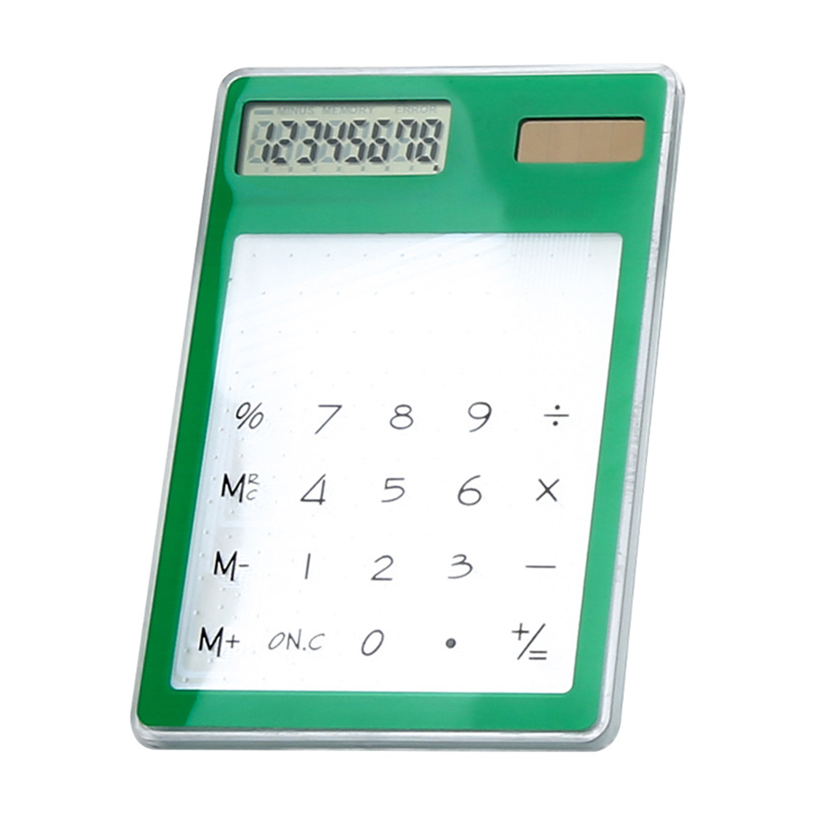 Aixuexi Transparent Calculator High-quality Abs Plastic Calculator Transparent 8-digit Solar Power Calculator – Portable Durable Perfect for Home School Office Use in Asia - 4