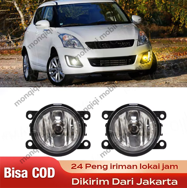 (Dikirim Dari Jakarta) 2pcs Foglamp Fog Lamp Lampu Kabut Avanza Xenia Old Lampu Kabut Depan Untuk Toyota Verso Ractis Camry Avensis Allion Auris Harga 52,600 rupiah*Gratis Ongkir