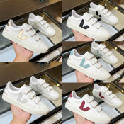 Veja Classic Small White Velcro Sneakers - High Quality