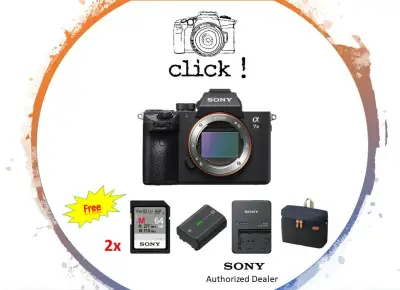 Sony ILCE-7M3/ A7M3 Full Frame Body (Free 2 x SF-M64 / 64GB SDXC UHS-II SD Card + Sony NP-FZ100 Battery + SONY BC-QZ1 + Sony Bag)