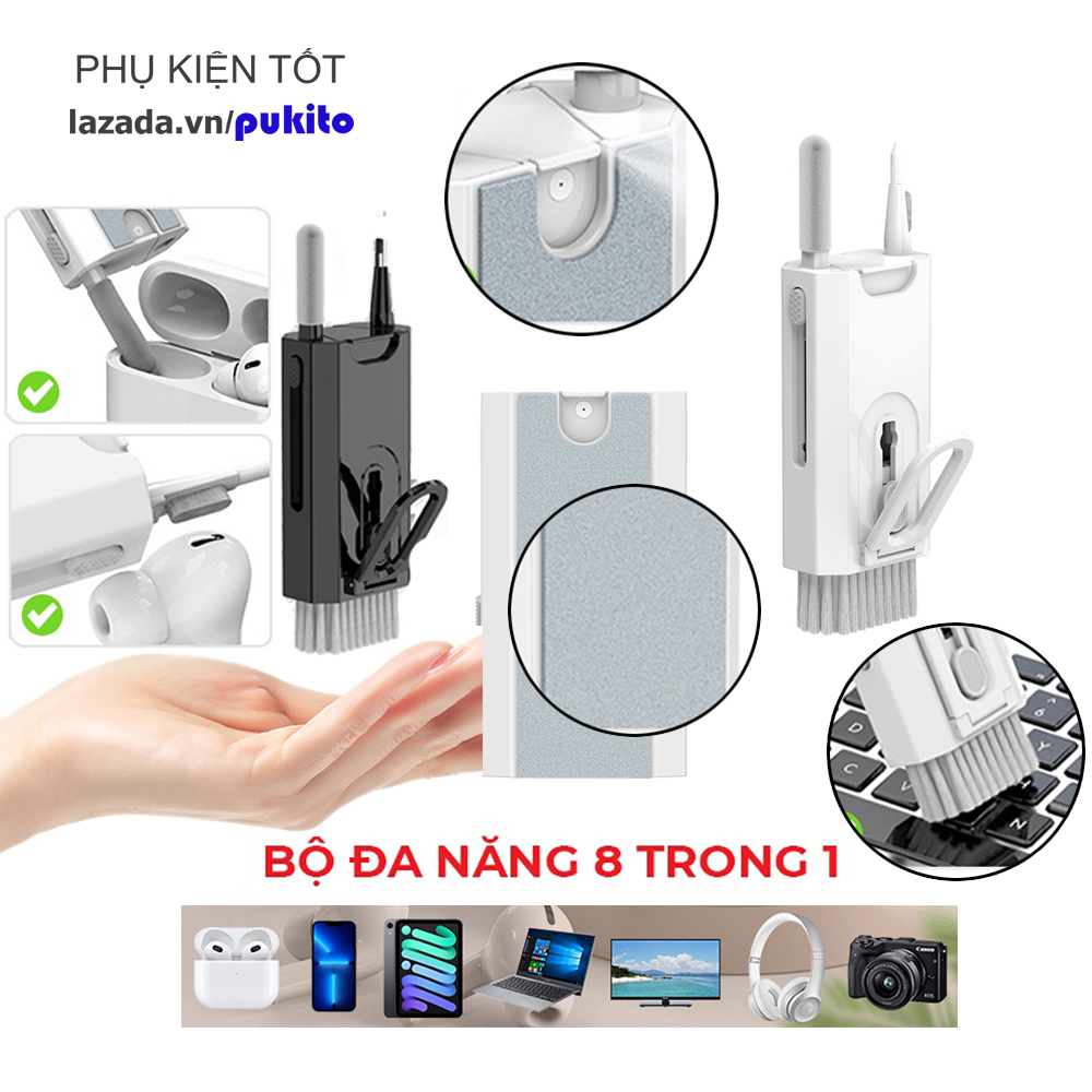 Dụng cụ vệ sinh đa năng 8 in 1 tiện dụng nhỏ gọn