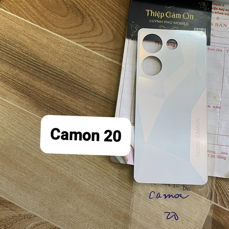 Nắp lưng tecno camon 20 hàng mới