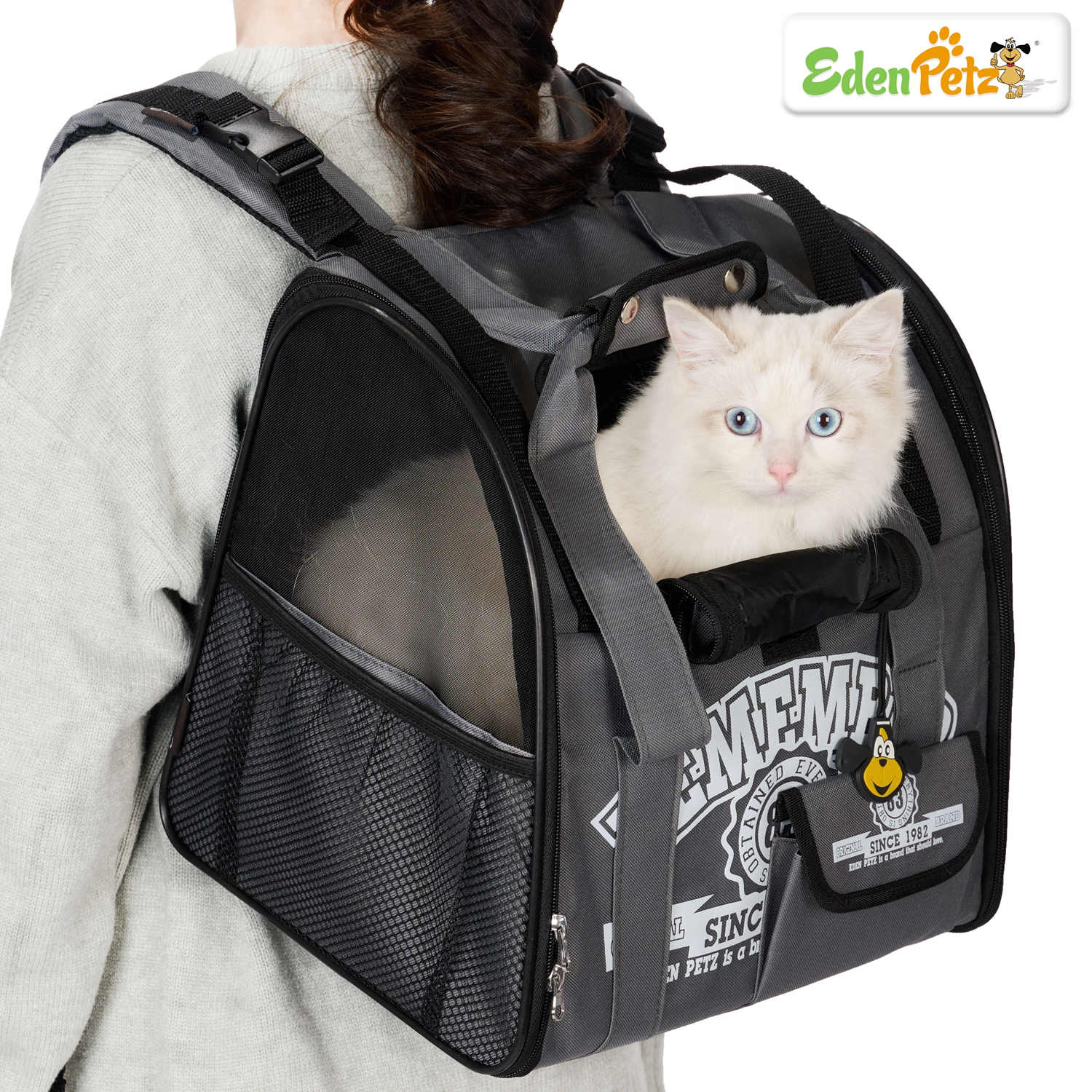Edenpetz Ba Lô Thú Cưng Túi Đeo Đầu Lưới Phía Trước Tải Trọng Tối Đa 5KG