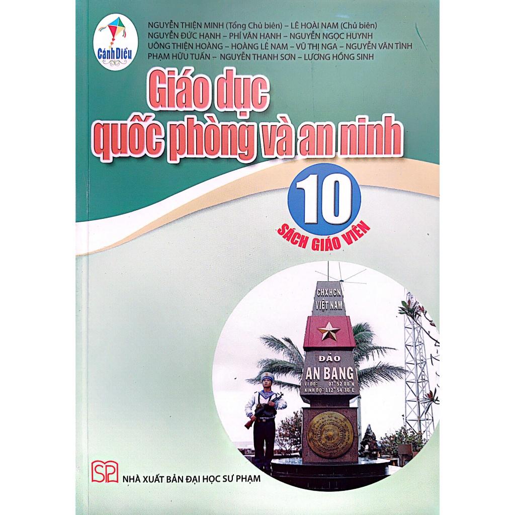 Sách giáo viên - Giáo dục Quốc phòng và An ninh lớp 10 11 12 (Bán kèm bao sách + Bút bi) - Cánh Diều