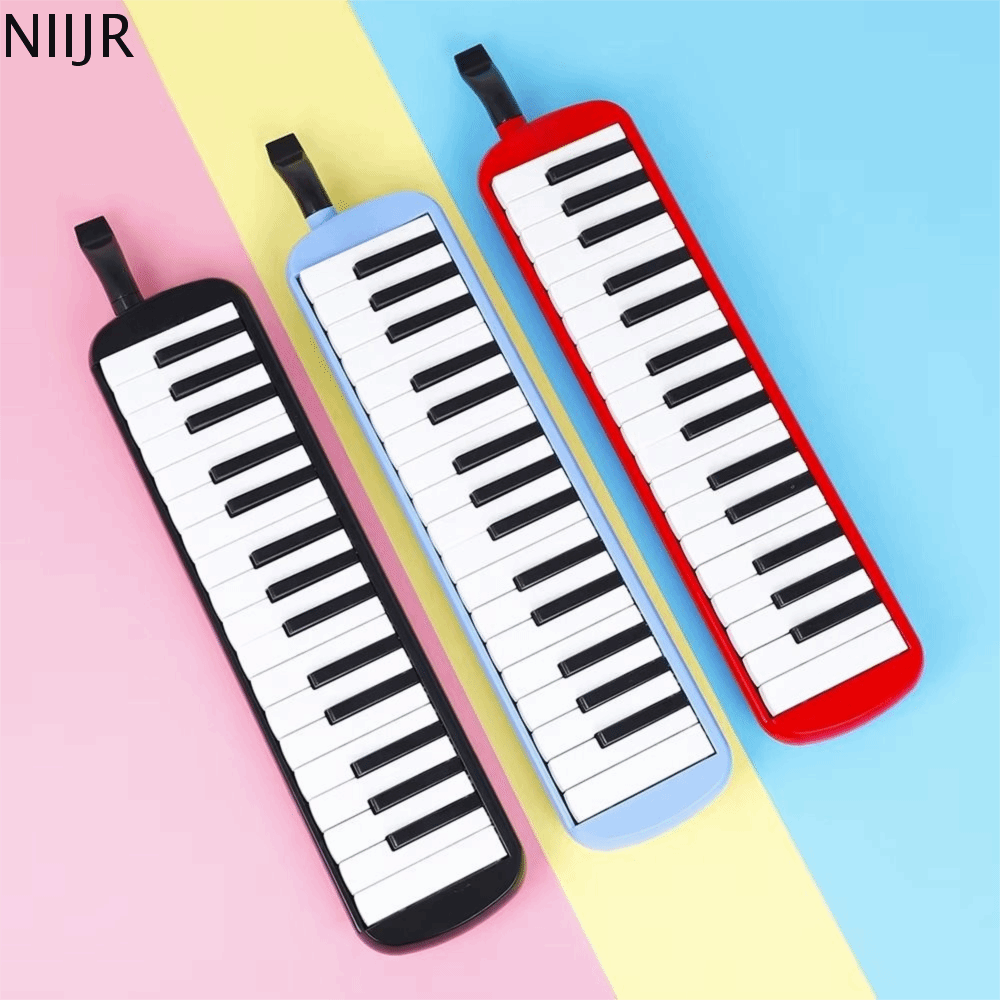 NIIJR Ống ngậm Pianica 32 phím Giáo dục Sáo harmonica Người lớn Kiểu bàn phím Đàn miệng Quà tặng