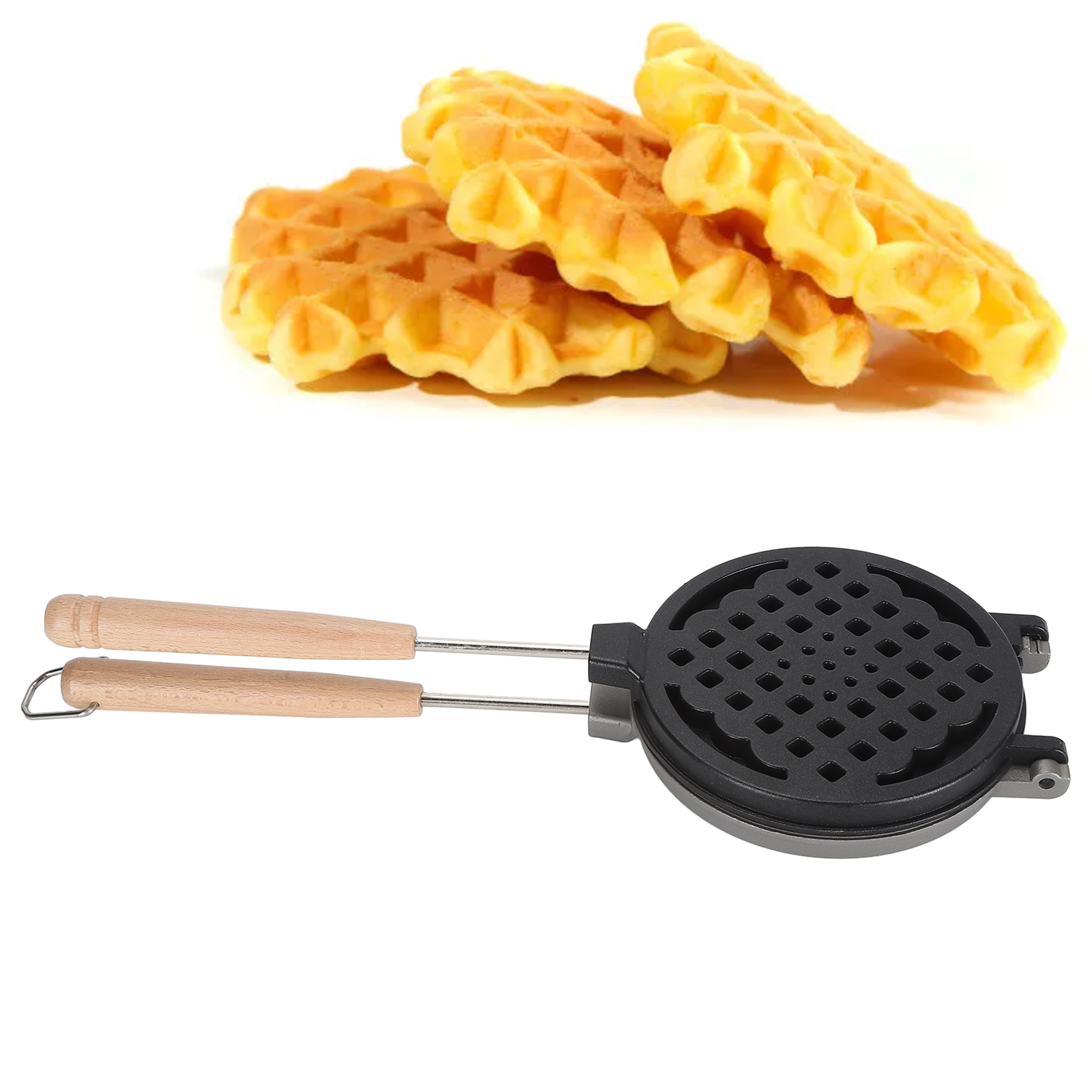 Cắm trại wraffle Maker không dính Máy làm bánh tổ ong Pan dễ dàng để làm sạch cho nhà