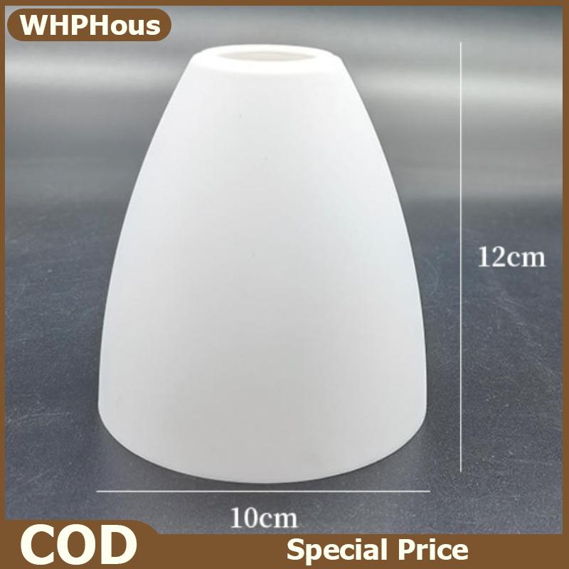 WHPHous E27 Circular Plastic Lampshade Long Tube Conical Shape PP E14 Bulb Cover for Chandelier Pendant Lamp Replacement Accessory