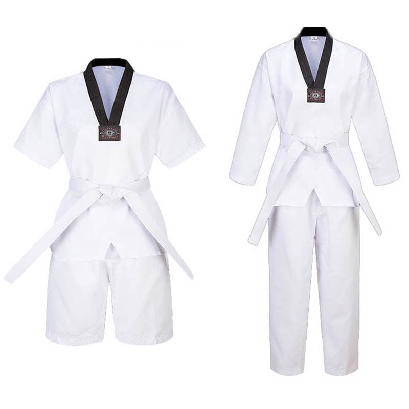 Taekwondo Quần Áo Karate Đồng Phục Cho Ks Sinh Viên Mới Bắt Đầu Kung Fu Quần Áo Võ Nghệ Thuật Phù Hợp Với Với kèm thắt lưng Màu Đen Hoặc Màu Đỏ