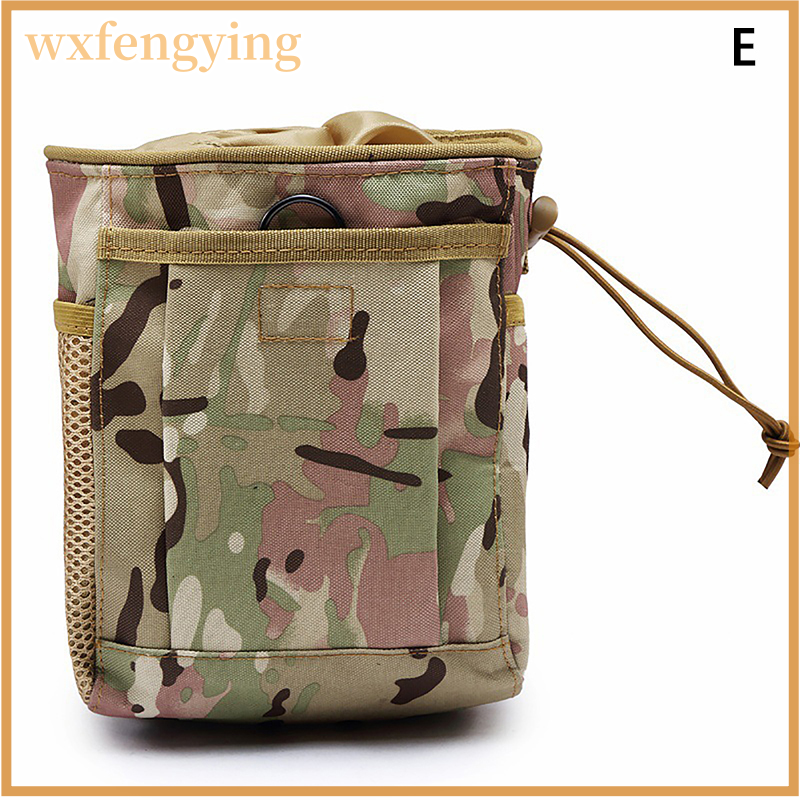 wxfengying Tactical Drawstring Magazine Dump Pouch Adjustable Military