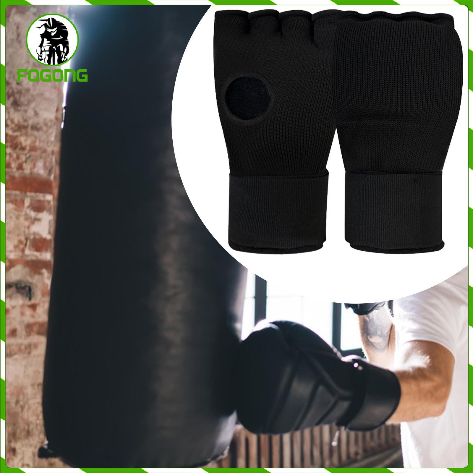 Fogong Gel quấn tay đấm bốc găng tay bên trong Cho Nam Nữ chần bông mềm Knuckle Bảo Vệ Cho Kickboxing Muay Thái SANDA Taekwondo Karate