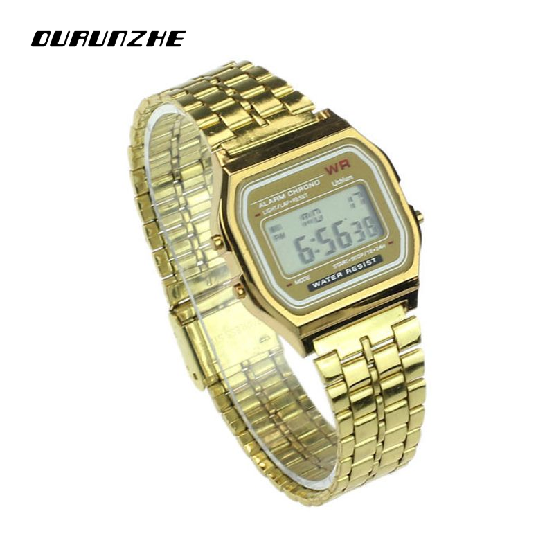 OURUNZHE Fashionable Digital Watch with Alarm and Night Light for Students and Sports ราคา 54 บาท*ส่งฟรี