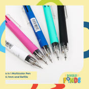 6-in-1 Multicolor Pen & Mechanical Pencil - Refillable