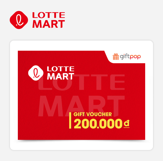 Phiếu quà tặng LOTTE Mart 200.000 VNĐ