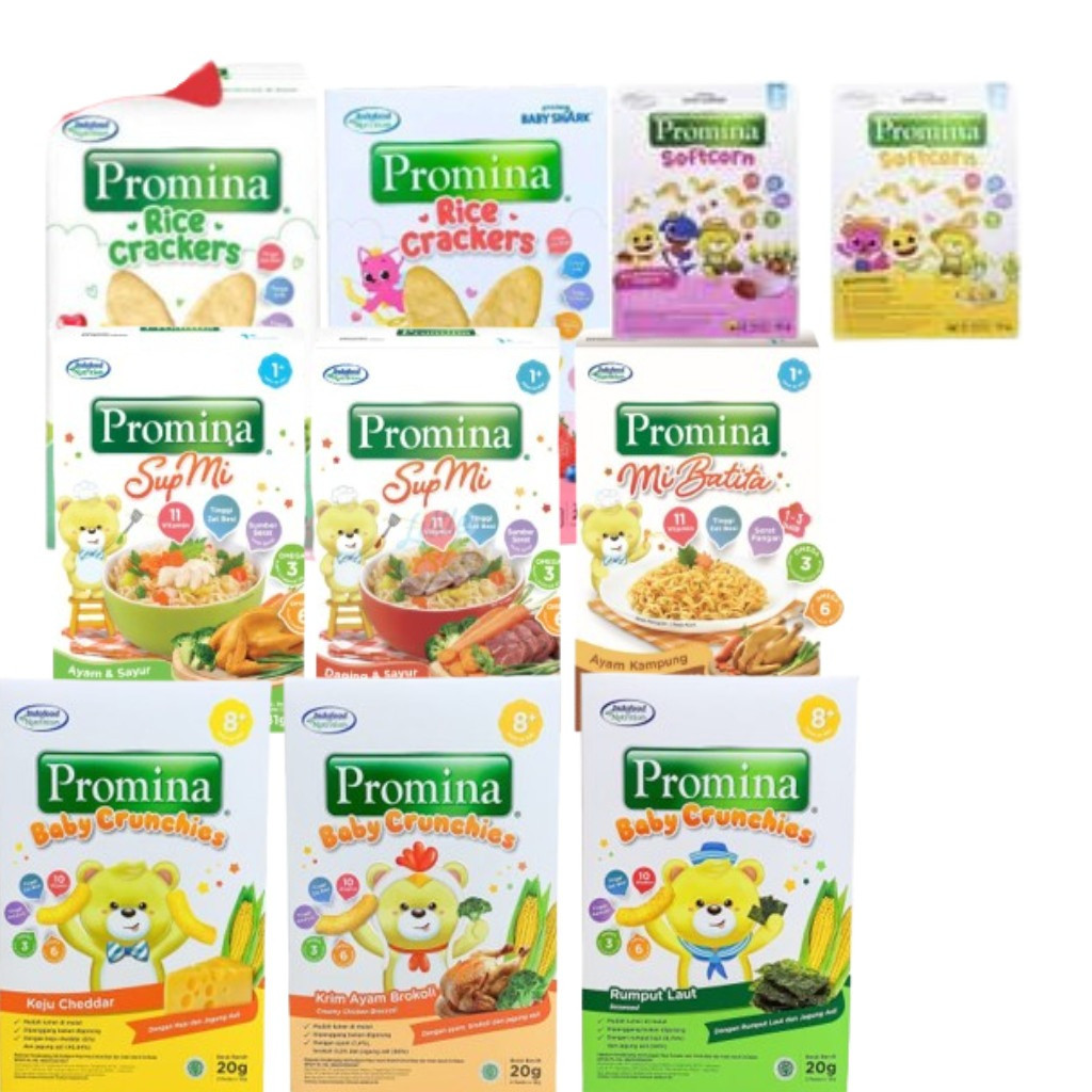 Promina Baby Crunchies/SOFTCORN/SUPMI/CRACKERS ALL VARIAN