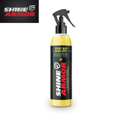 SHINE ARMOR Car Carnauba Wax Liquid Spray - Hybrid Hydrophobic Car Polish and Car Shine Spray, Car Wax Spray Coating