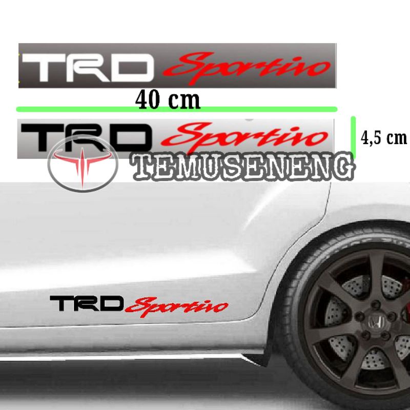 Stiker Trd Sportivo Sticker Trd Sportivo Mobil Eksterior Toyota Murah Harga 19,000 rupiah*Gratis Ongkir