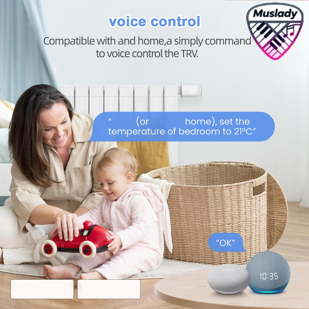 MUSLADY Tuya Zigbee วาล์วหม้อน้ำอุณหภูมิอัจฉริยะไร้สายโทรศัพท์มือถือ APP ควบคุมเครื่องทำความร้อนภายในบ้านเทอร์โมคอนโทรลเลอร์อุณหภูมิหม้อน้ำ Thermostat ใช้งานร่วมกับ Amazon Alexa Home ราคา 1,667 บาท*ส่งฟรี