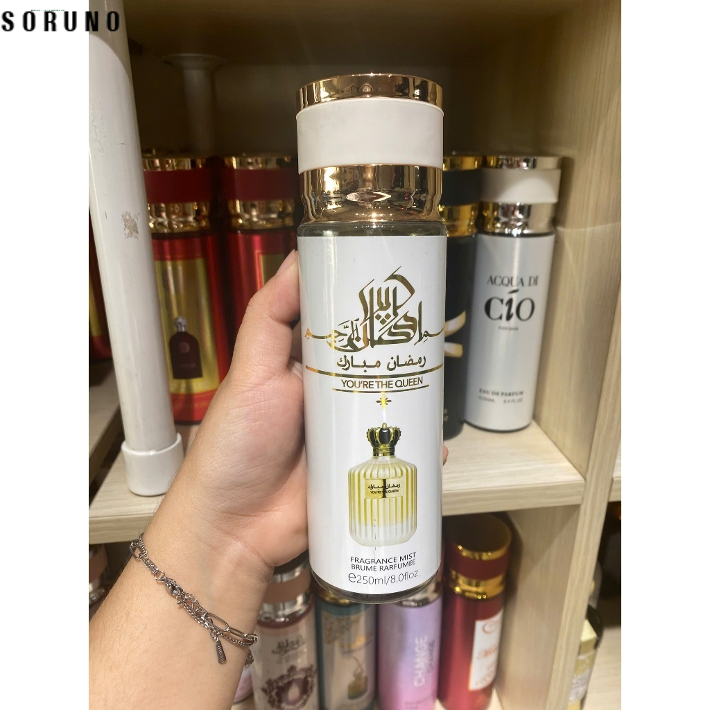 Nước Hoa Xịt Toàn Thân 250ml Hương Nước Hoa Dubai Thơm Lâu Cả Ngày Miễn Phí Vận Chuyển Hàng Mới Thích Hợp Đi Làm Đi Chơi Khuyến Mãi Đặc Biệt Bảo Hành Chính Hãng Sản Phẩm Nữ Thơm Mát Duy Trì Hương Thơm Lâu Dễ Dàng Mang Theo