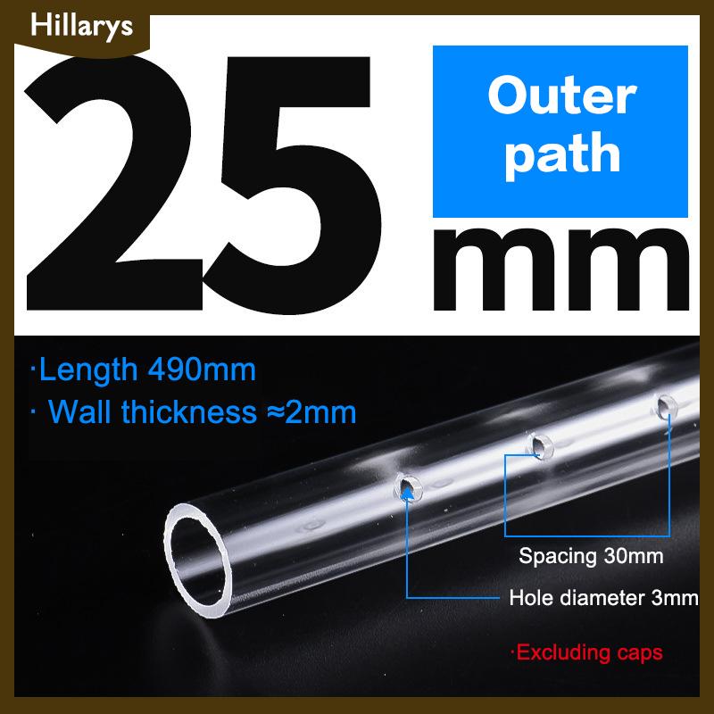 [Hillarys] Bể cá lọc mưa phun Bar dòng chảy ra ống trong suốt Acrylic mưa vòi hoa sen Outlet Ống kit bể cá Bộ lọc bên ngoài accessries - 3