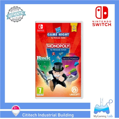 [SG]★IN-STOCK★Nintendo Switch Game Hasbro Game Night / MONOPOLY+TRIVIAL PURSUIT Live!+RISK For N-Switch / LITE
