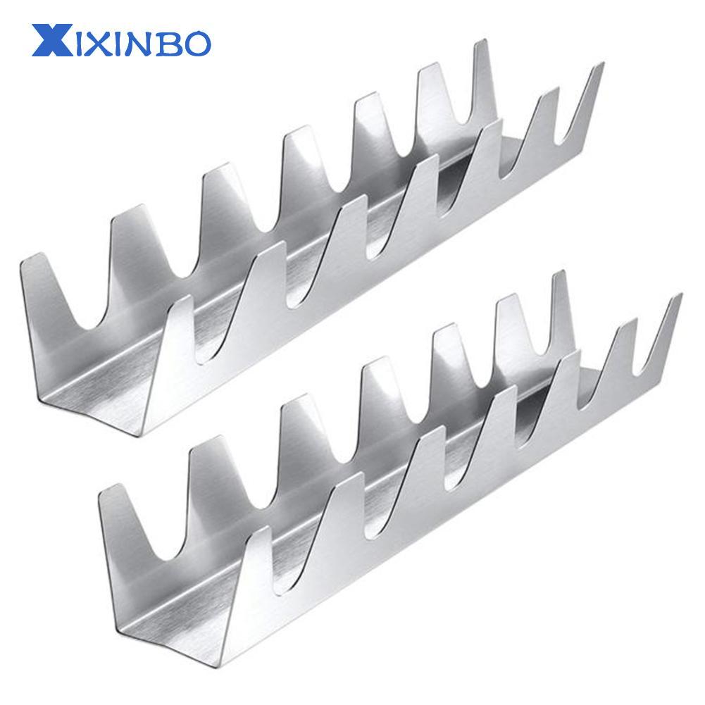 XIXINBO Stainless Steel Dual Stand for Pizza Taco Pancake Burrito Serving Needs ราคา 1,068 บาท*ส่งฟรี